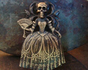 Gothic Miz BELLA, Completed Necklace Or Pendant, Custom Silver Soldered NOT Glued Together,  Victorian Lady Haunt, Custom
