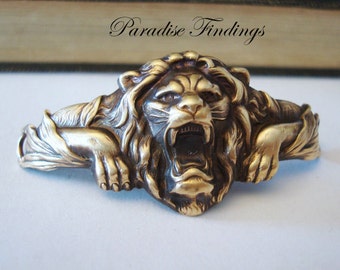 King Of The Jungle Bracelet Supply, Rings Silver Solded Not Glued For A Professional Jewelry Component, Hand Made, USA Brass Metal