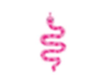 Heart Snake Perler Pattern