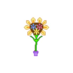 Flower Monster Perler Pattern