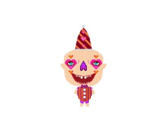 Schema perler Clown Monster