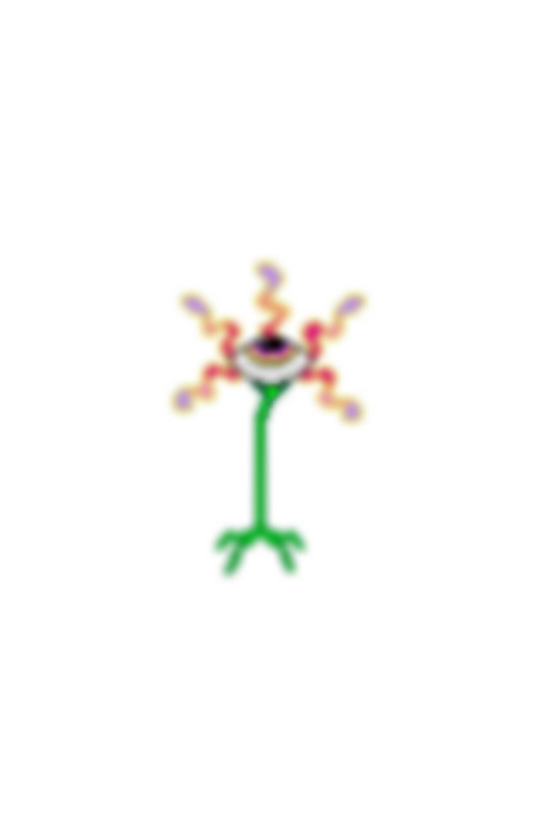 Abstract Eye Flower Perler Pattern - Etsy