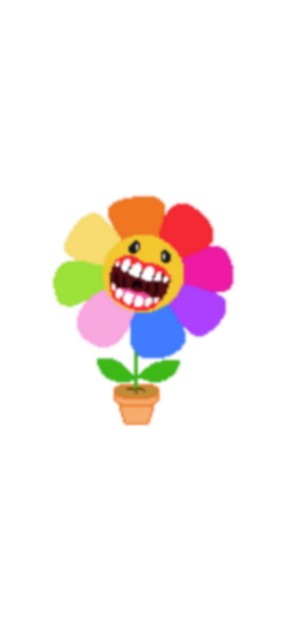 Rainbow Flower Perler Pattern