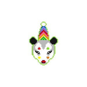 Geburtstag Opossum Perler Muster
