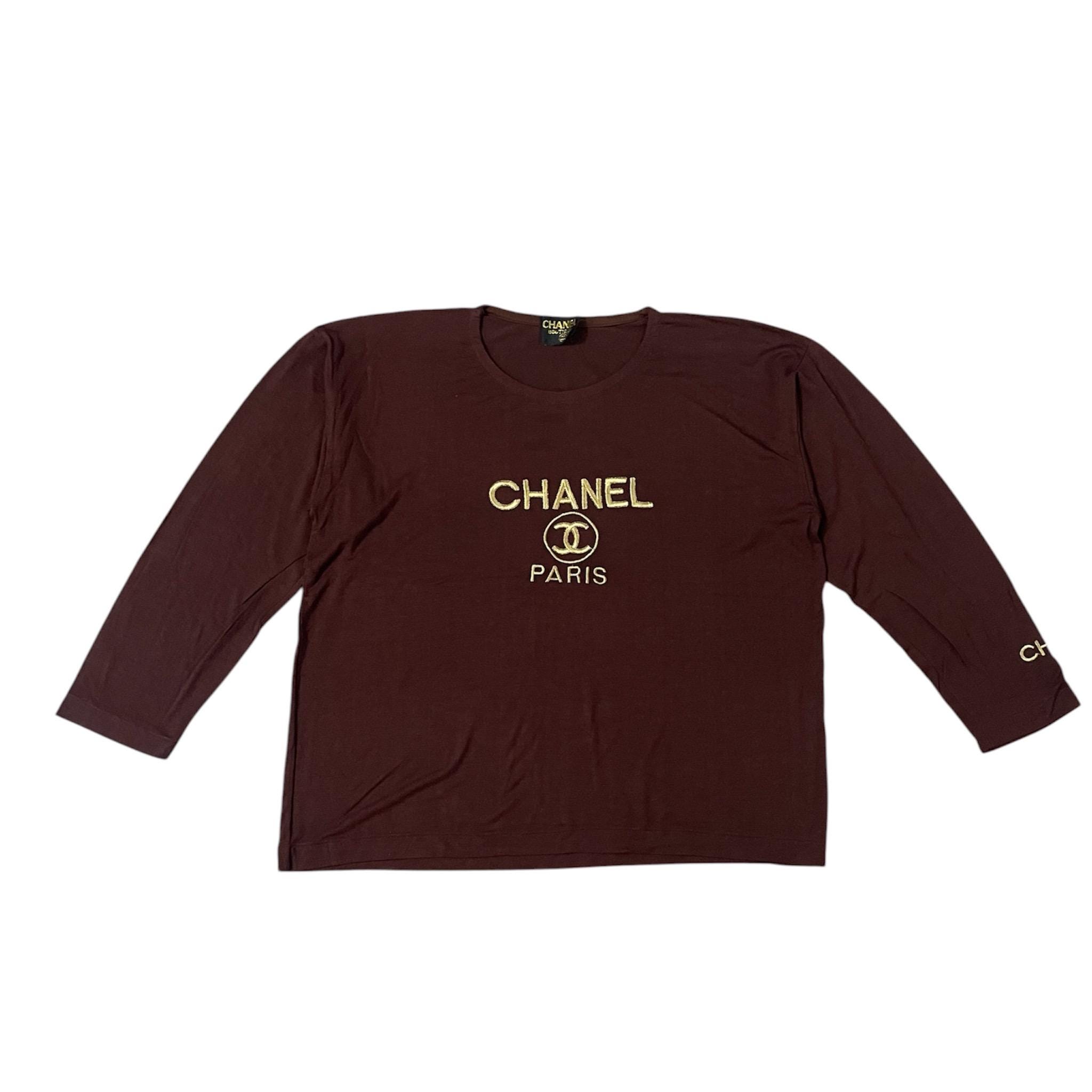 Chanel Logo T Shirt - Etsy