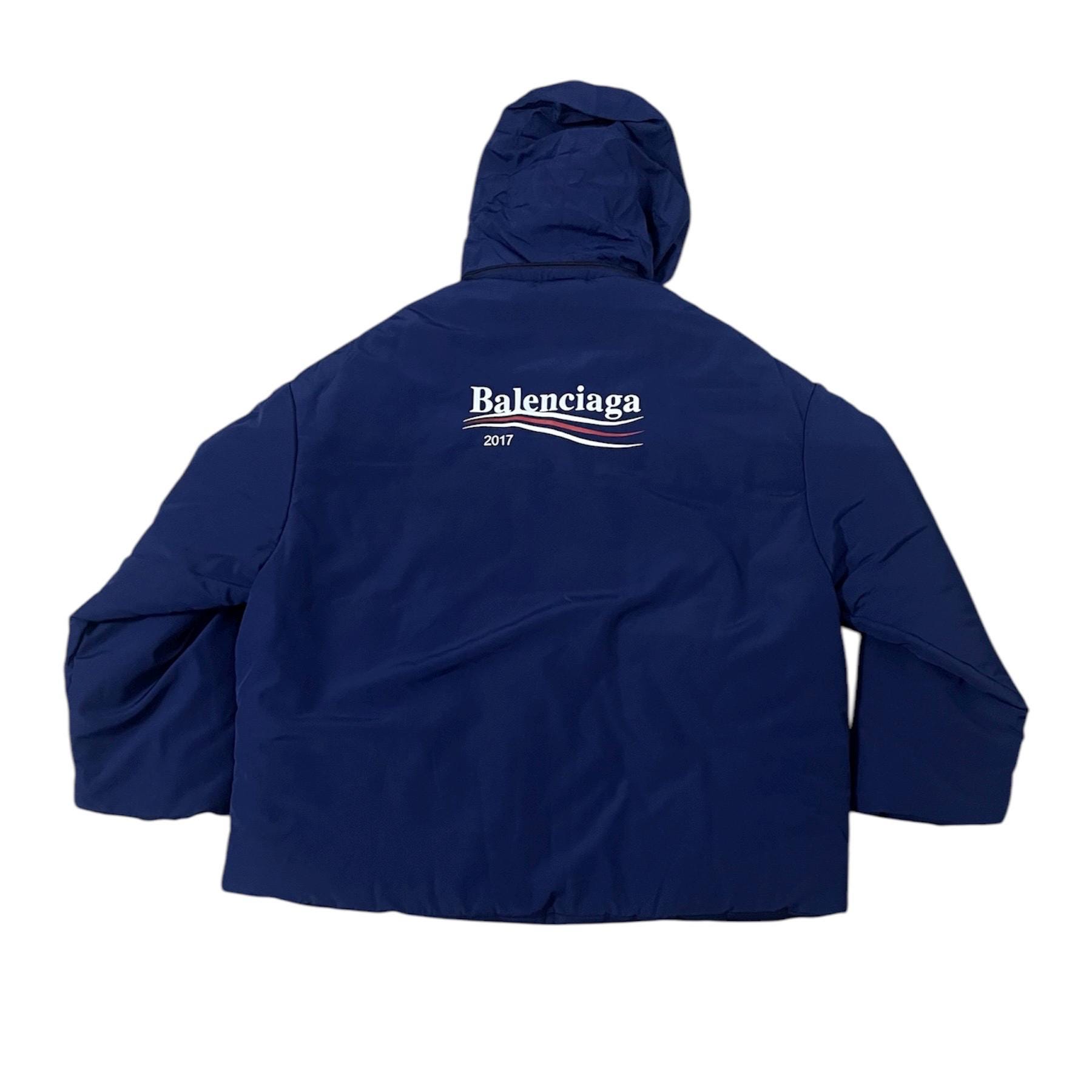 BALENCIAGAブルーグレー リブ付きカジュアルジャケット　ヴィンテージ Balenciaga jacket - Etsy 日本