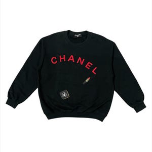 Vintage Chanel Big Logo Pullover Jacke
