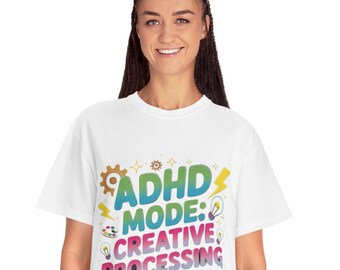 ADHD Awareness Funny T-Shirt | Creative Processing Design | Neurodiversity Gift