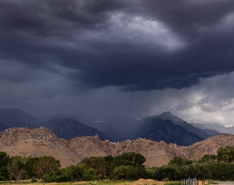 Summer Storm Over the Sierra Nevada - Panoramic Art Print