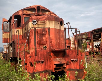 Locomotive abandonnée, Libéria - Impression d'art