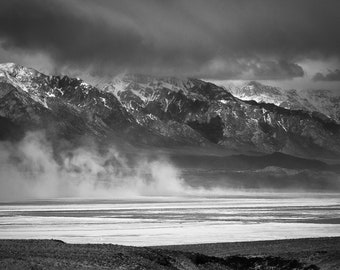 Winter Storm on Owens Lakebed - Fine Art Print
