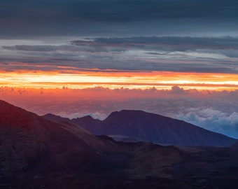 First Light at Haleakala - Fine Art Print