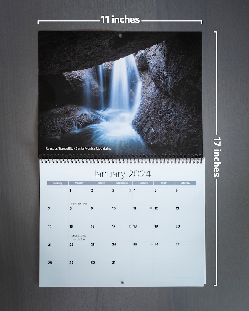 2024 Wall Calendar Landscape Photography image 2