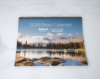 Calendario de pared de paisajes naturales 2026: decoración de temporada y planificador mensual