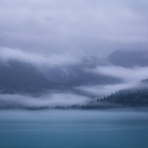 Entering a Cloudy Glacier Bay National Park - Fine Art Print