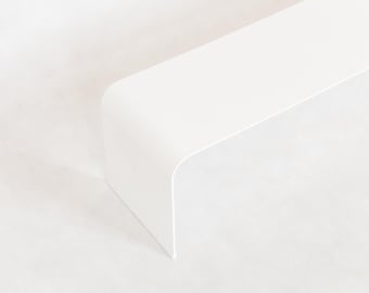 Minimalist Sheet Metal Shoe Rack: Modern Entryway Boot Organizer