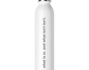 Botella de agua con frase inspiradora, frase motivacional, decoración de escritorio