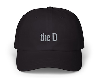 Embroidered Detroit Baseball Hat, Motor City Pride, Father's Day Gift
