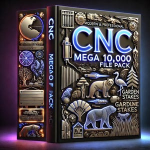 10,000 CNC Files Mega Bundle | DXF Files, Laser Cut Files, Plasma & Wood Cutting, Geometric Patterns, Metal Gate Panels | Instant Download