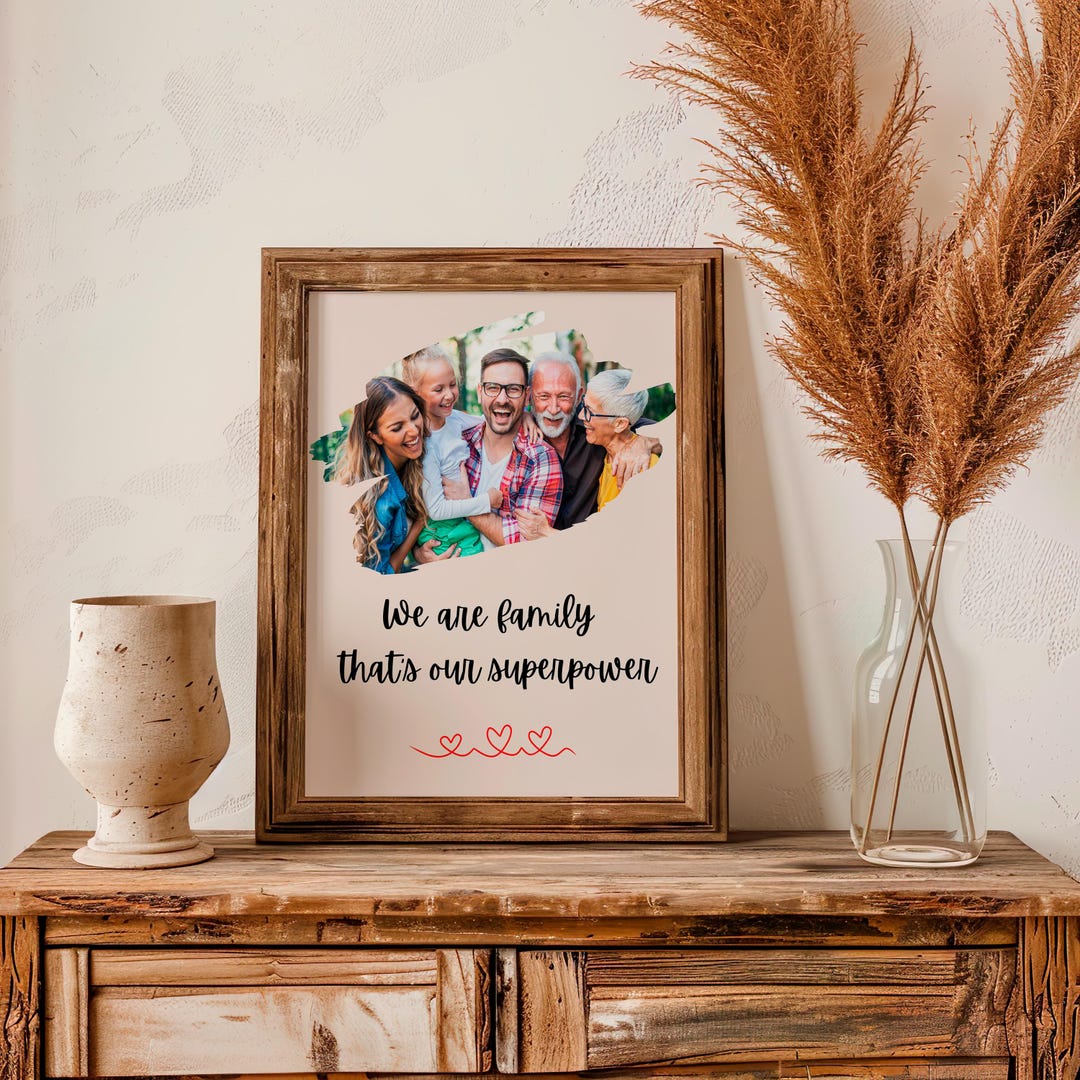 Personalized Family Gift, Family Wall Art, Family Photo Poster ...