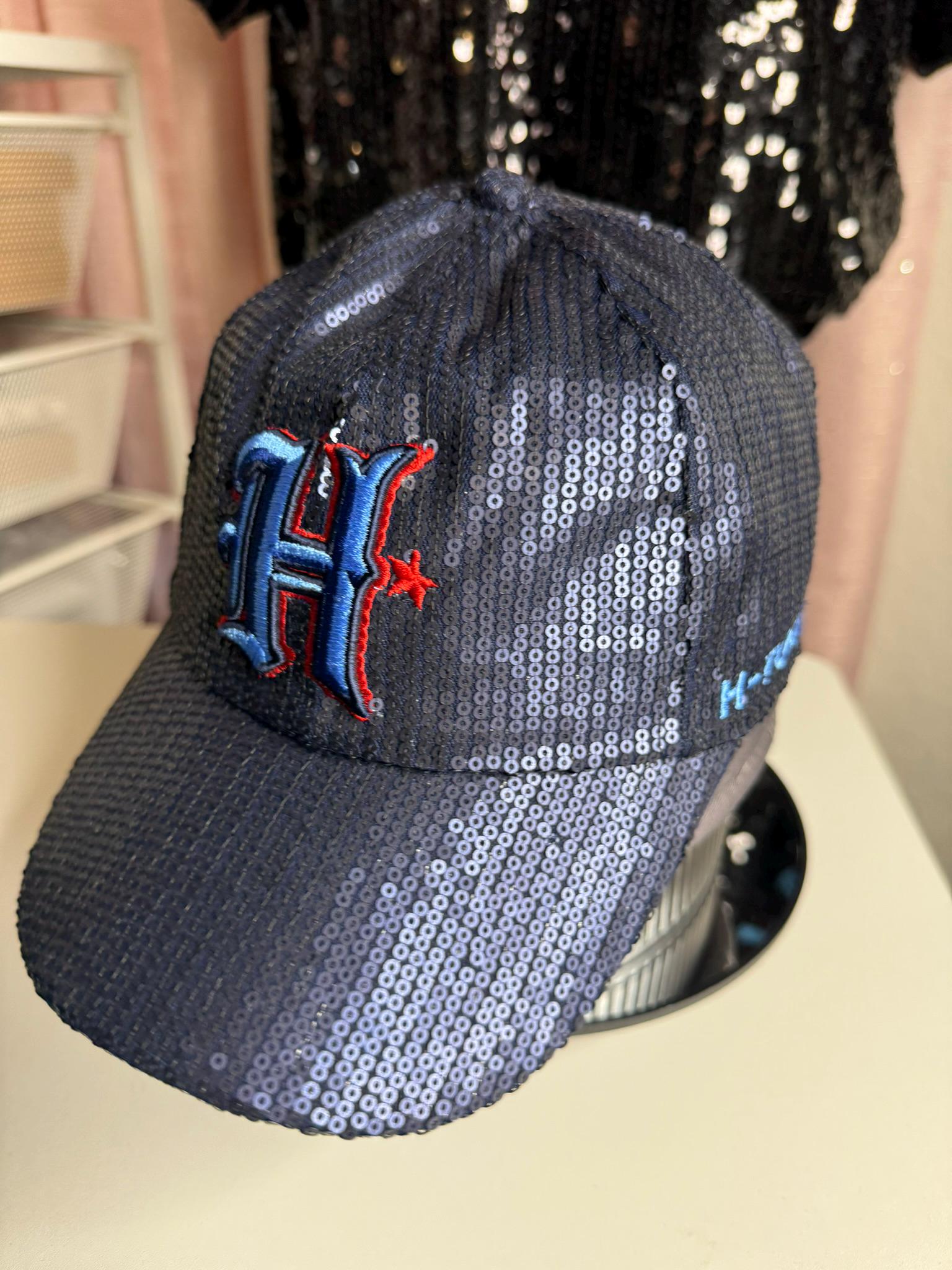 NWOT NFL Houston Texans Bling Cap Bling Crystal Houston Texans Navy Blue Adjustable Hat | NFL  main image 3