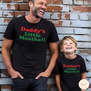 Mommy’s Little Meatball Family PNG, Funny Retro Text Design, Cute Quote