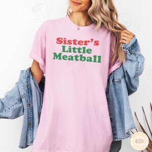 Mommy’s Little Meatball Family PNG, Funny Retro Text Design, Cute Quote