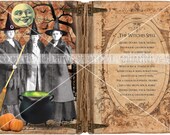 Primitive Halloween-Schrankkarte - Der Hexenzauber