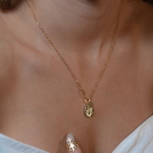 Silver coin Bumble Bee  Necklace. Boho  Necklace, sterling silver Necklace. Bee Jewelry,