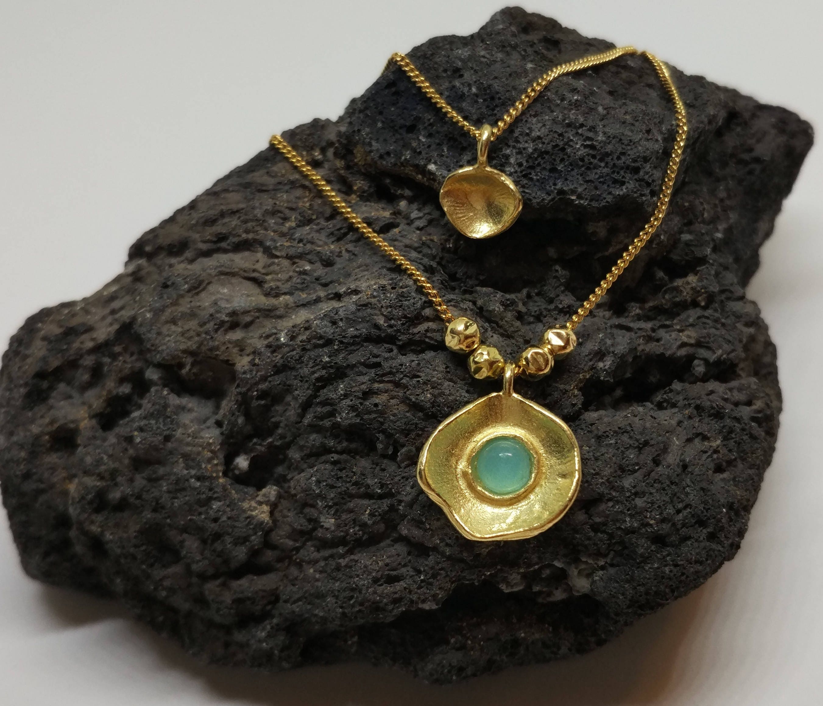 Double Gold Chain Necklace main image 0
