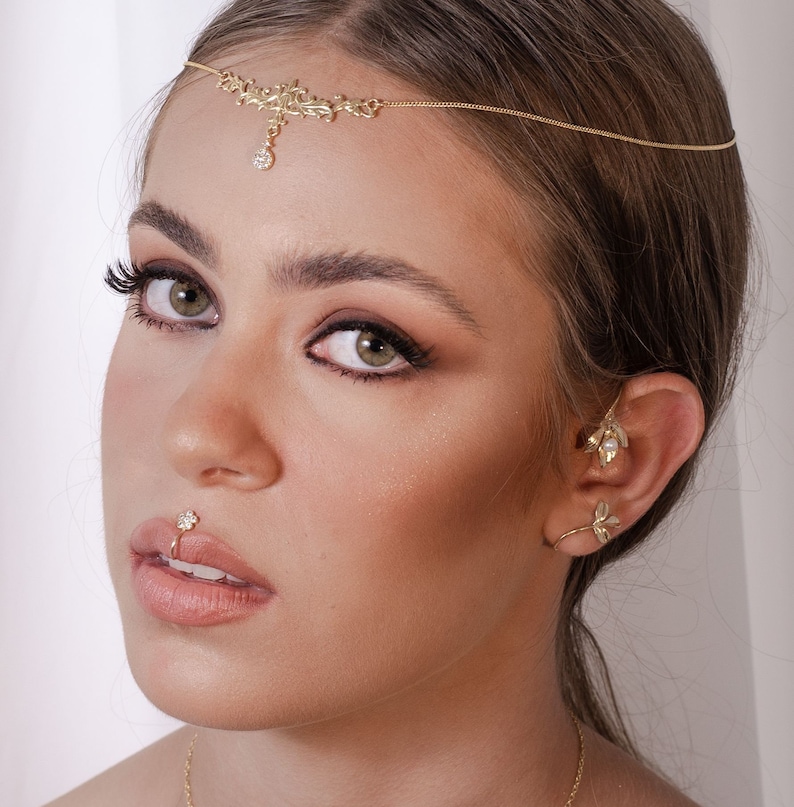 Diamond Lip Cuff Fake Lip Ring Faux Piercing Summer Etsy