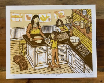 The Still Point of the Turning World 2 Woodcut