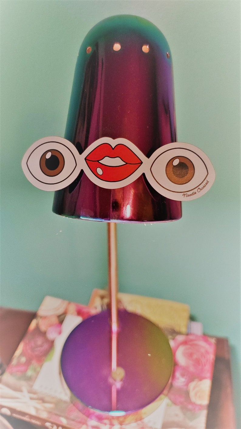 Eyes and Lips Emoji Face. TikTok inspired magnet. Funny magnets. image 1