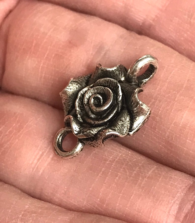 Rose Connector Link Rose Art Supplies Jewelry components link Etsy