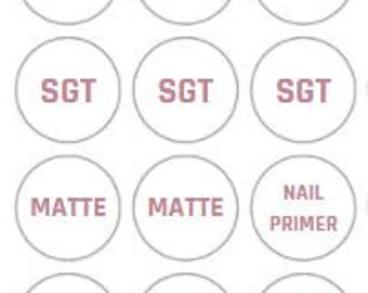 Olive & June Labels for Nail Essentials