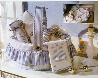 Vogue Craft 8927 Baby Gift Accessories Sewing Pattern for Basket, Mat, Bib, Bottle Cover, Bunny and Slippers