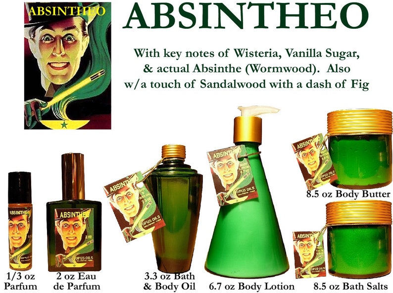 ABSINTHEO Absinthe, Fig, Sandalwood 1 Dram LTD Edition Mini Perfume image 5