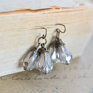 Czech Glass Earrings|Handmade Earrings|Artisan Earrings|Boho Shabby Chic Earrings|Neo Vintage Jewelry|Neo Victorian Jewelry|Wedding Jewelry