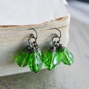 Czech Glass Earrings|Handmade Earrings|Artisan Earrings|Boho Shabby Chic Earrings|Neo Vintage Jewelry|Neo Victorian Jewelry|Wedding Jewelry