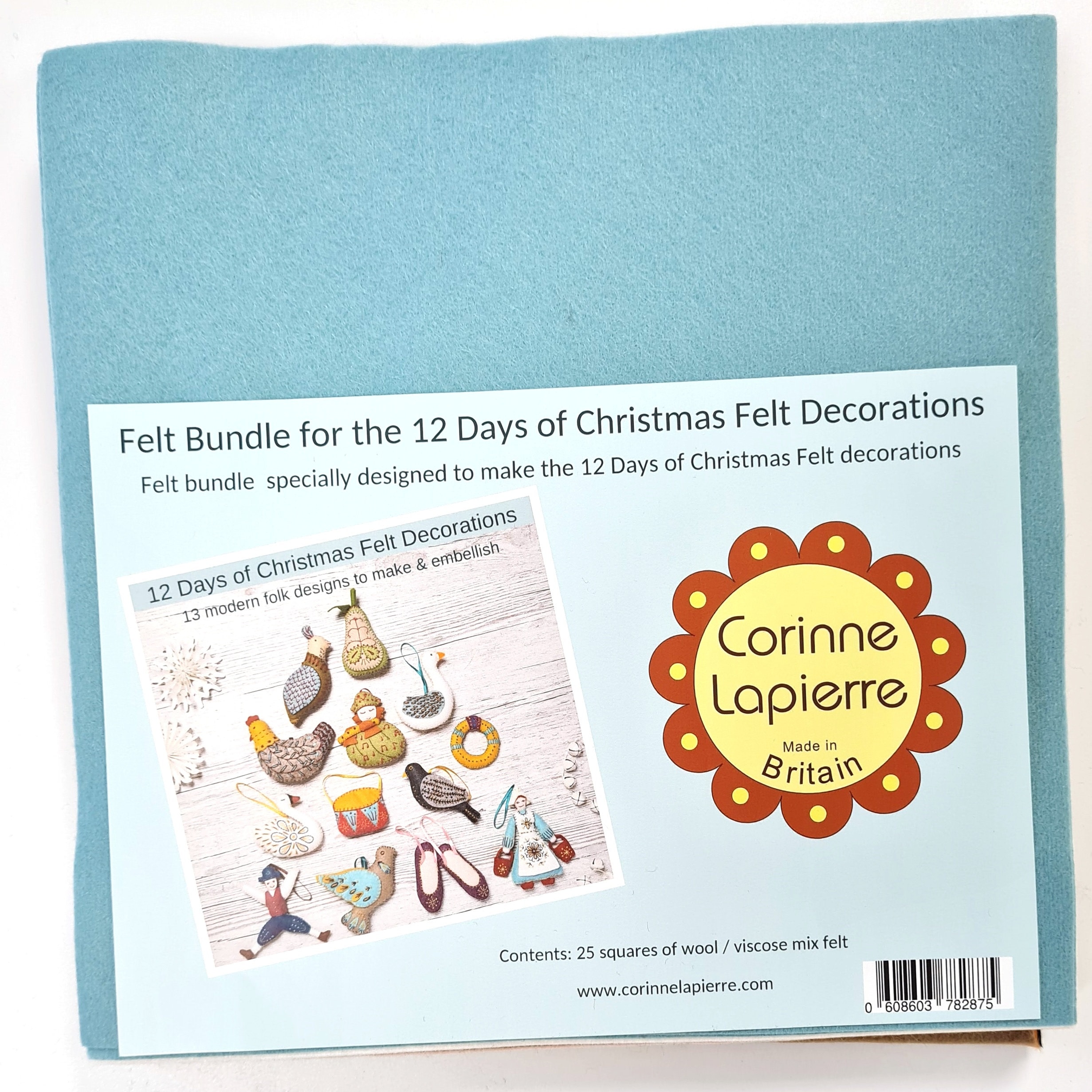 Kit De Feutrine Corinne Lapierre Pour Applique Noël - Famille Souris Mignonne, Activité Créative