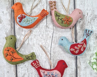 Folk Birds Felt Craft Kit
