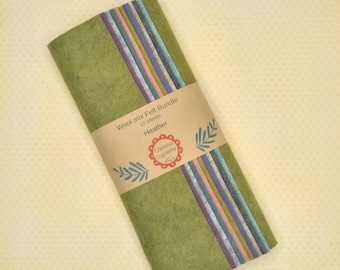 Heather Filz-Bundle mit 10 verschiedenen 9 "-Quadraten