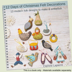 BOOK : 12 Days of Christmas Felt Decorations