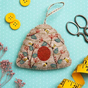Mini kit de artesanato em feltro colmeia
