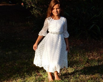 next girls white dresses