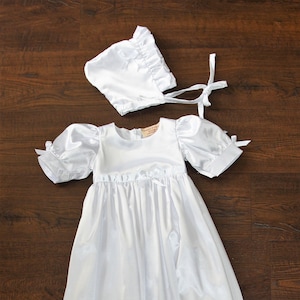 Baptism Gown-White Christening gown-Heirloom traditional baptism dress-Royal christening gown-Dedication-Naming Ceremony White Gown image 1