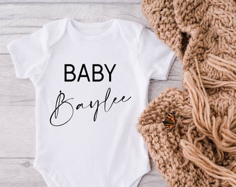 Personalized Name Bodysuit- Newborn Gift- Shower Gift
