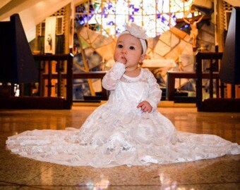 baby girl cream dress