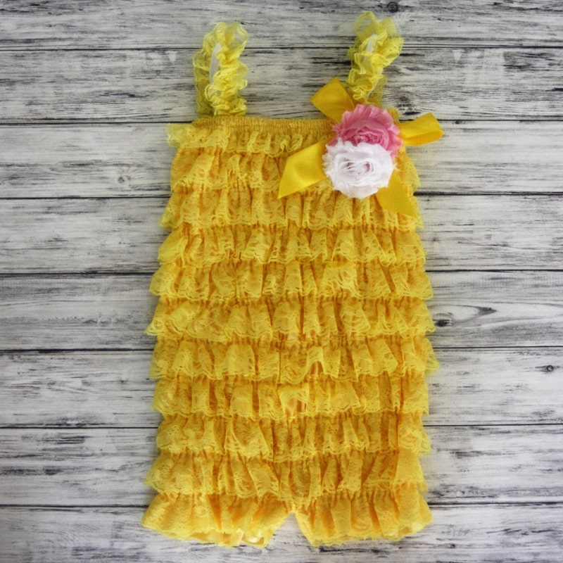 Baby Floral Lace Romper after christening set