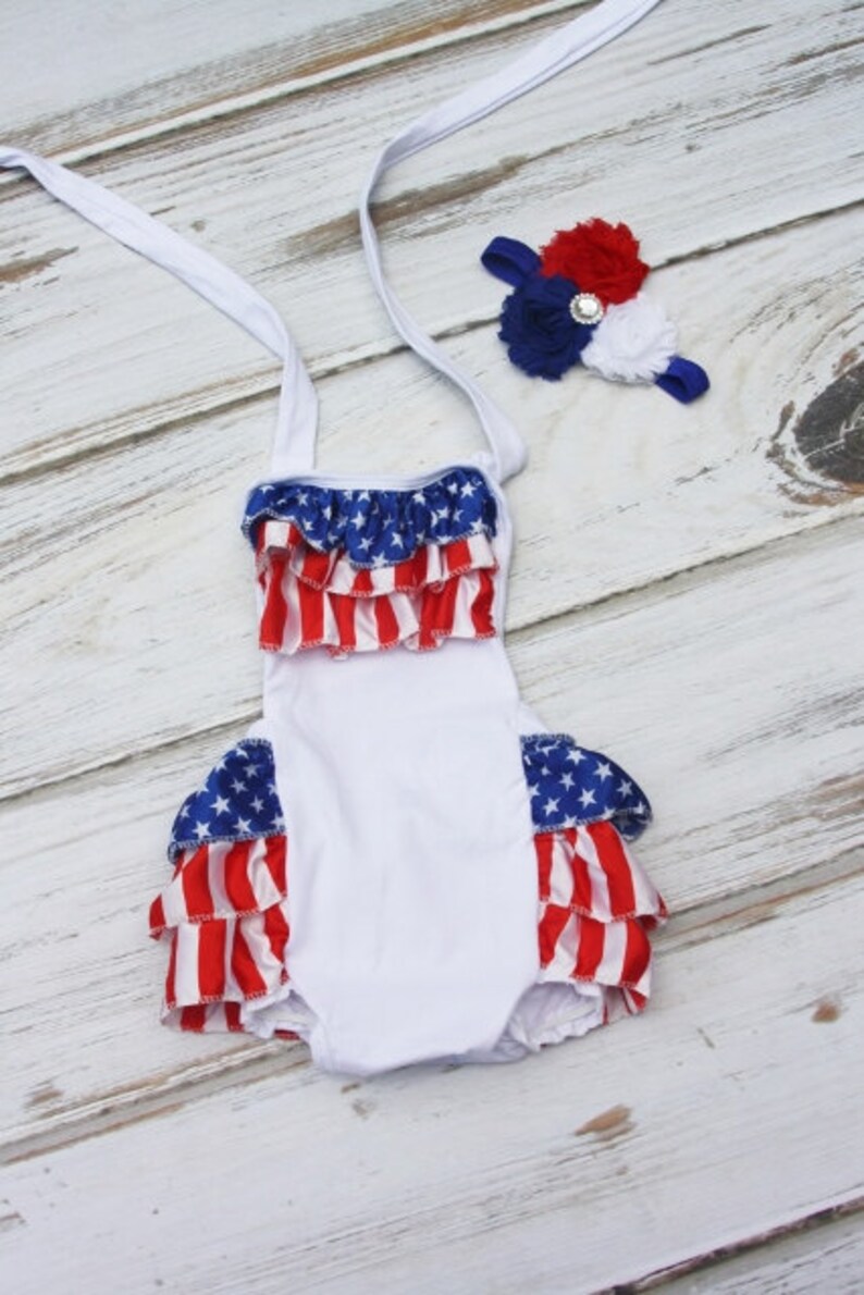 Baby Romper 4th of July Romper Baby 4th of July Outfit Etsy